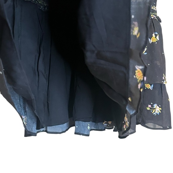 Dolan Mini Skirt Size Women’s Small Whimsigoth Eleanor Black Floral Multi - Picture 6 of 10